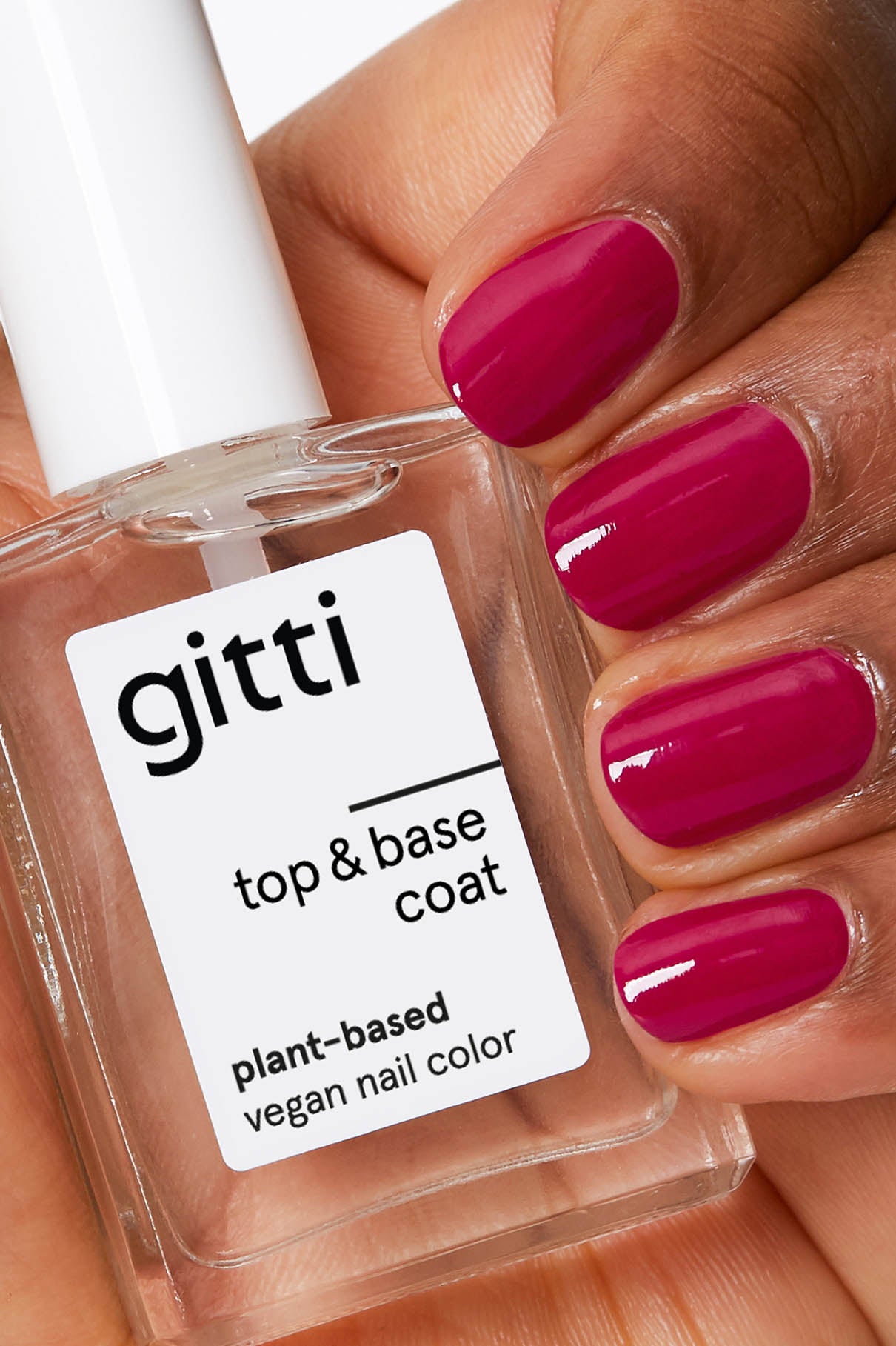 gitti pflanzenbasierter Top&Base Coat für extra lange Halt.
