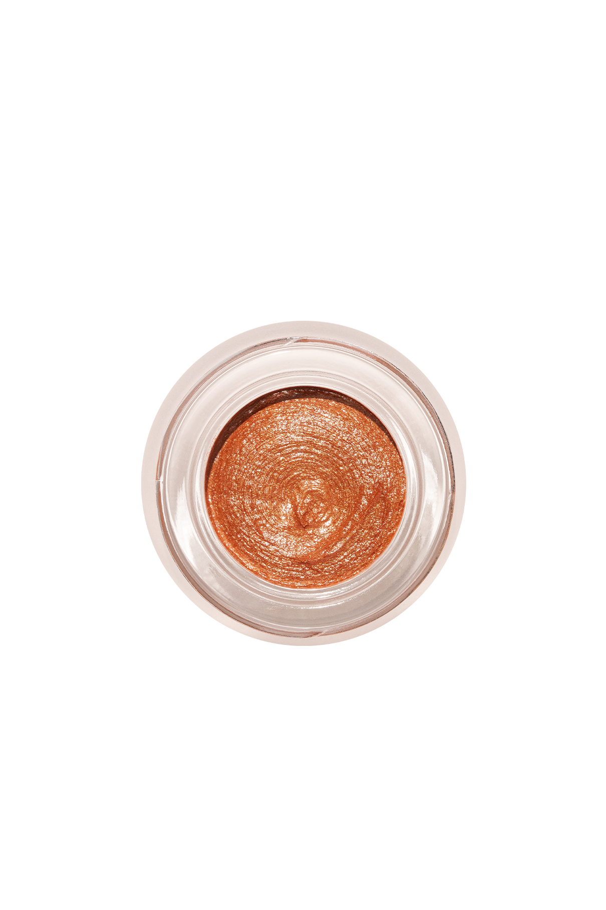 Die Velvet Cheeks no. 04 ist ein kleiner Glastiegel mit metallisch bronzenem Creme-Rouge (von oben gesehen), der ein sonnengeküsstes Finish bietet - ideal, um Ihrem Make-up-Look einen natürlichen, sonnengeküssten Schimmer zu verleihen.