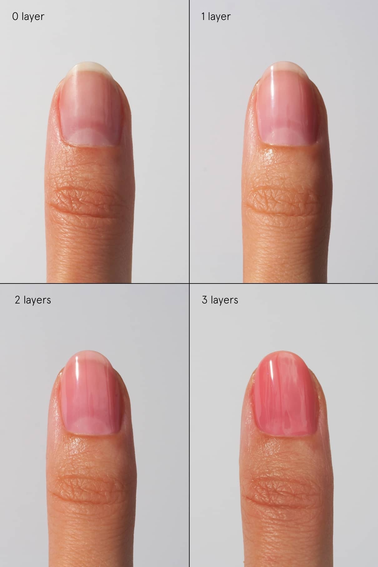 Nail Juice Vergleich des Farbauftrags