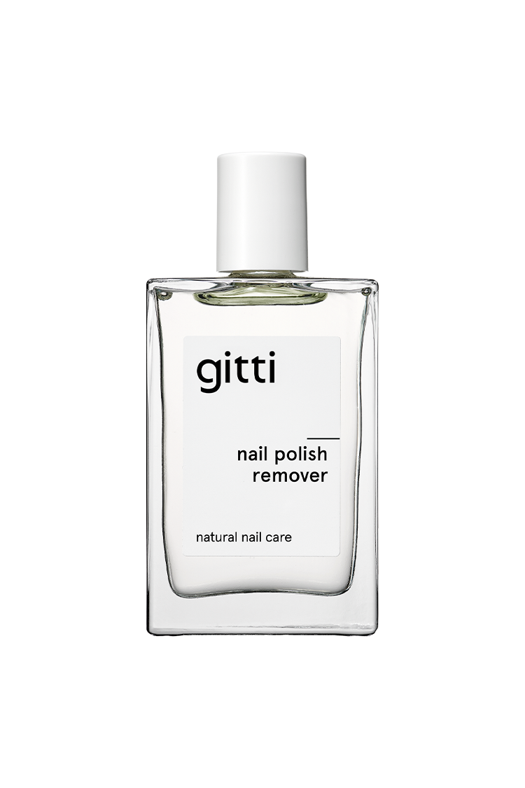 Eine Klarglasflasche Nagellackentferner mit weißer Kappe, abgebildet vor weißem Hintergrund. Dieser Nagellackentferner bietet einen angenehmen Duft für eine angenehme und natürliche Nagelpflege.