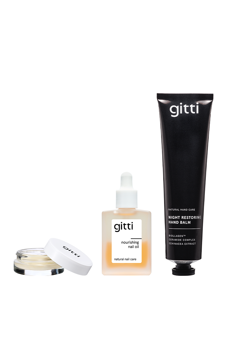 Nagellackentferner Balm, Nourishing Nail Oli, Night Restoring Hand Balm