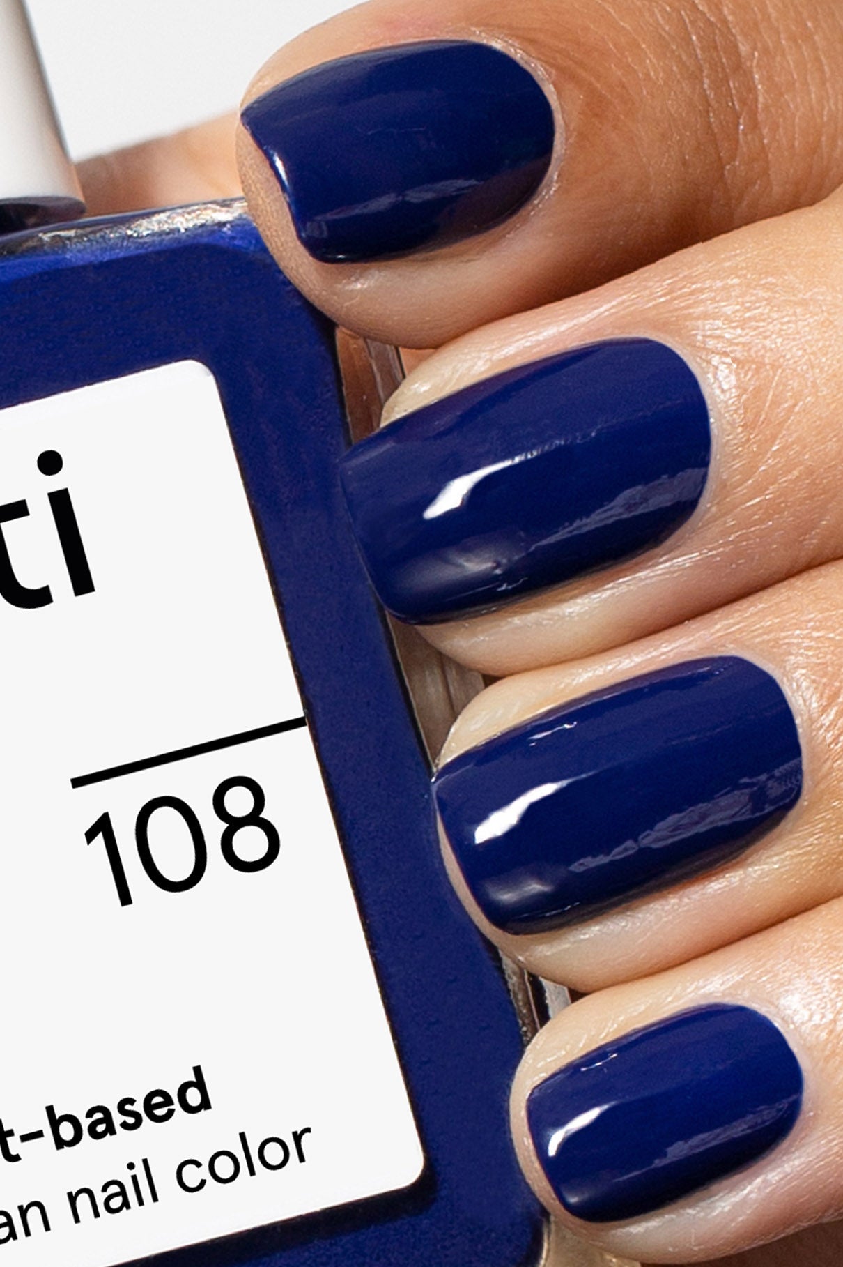 gitti no.108 Mitternachtsblau, vegan, langanhaltend und pflanzenbasierte Nagelfarbe, Maniküre