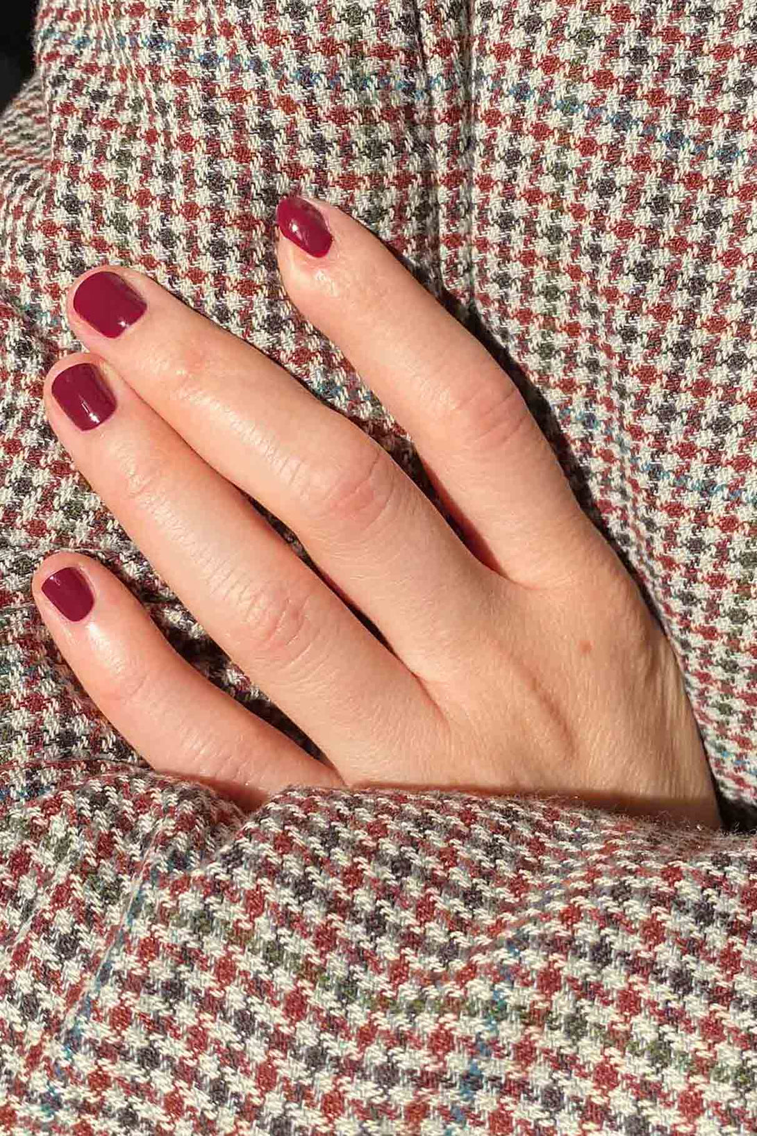 gitti no. 127 Pflaumenrot, vegan, langanhaltend und pflanzenbasierte Nagelfarbe, Maniküre und Hand