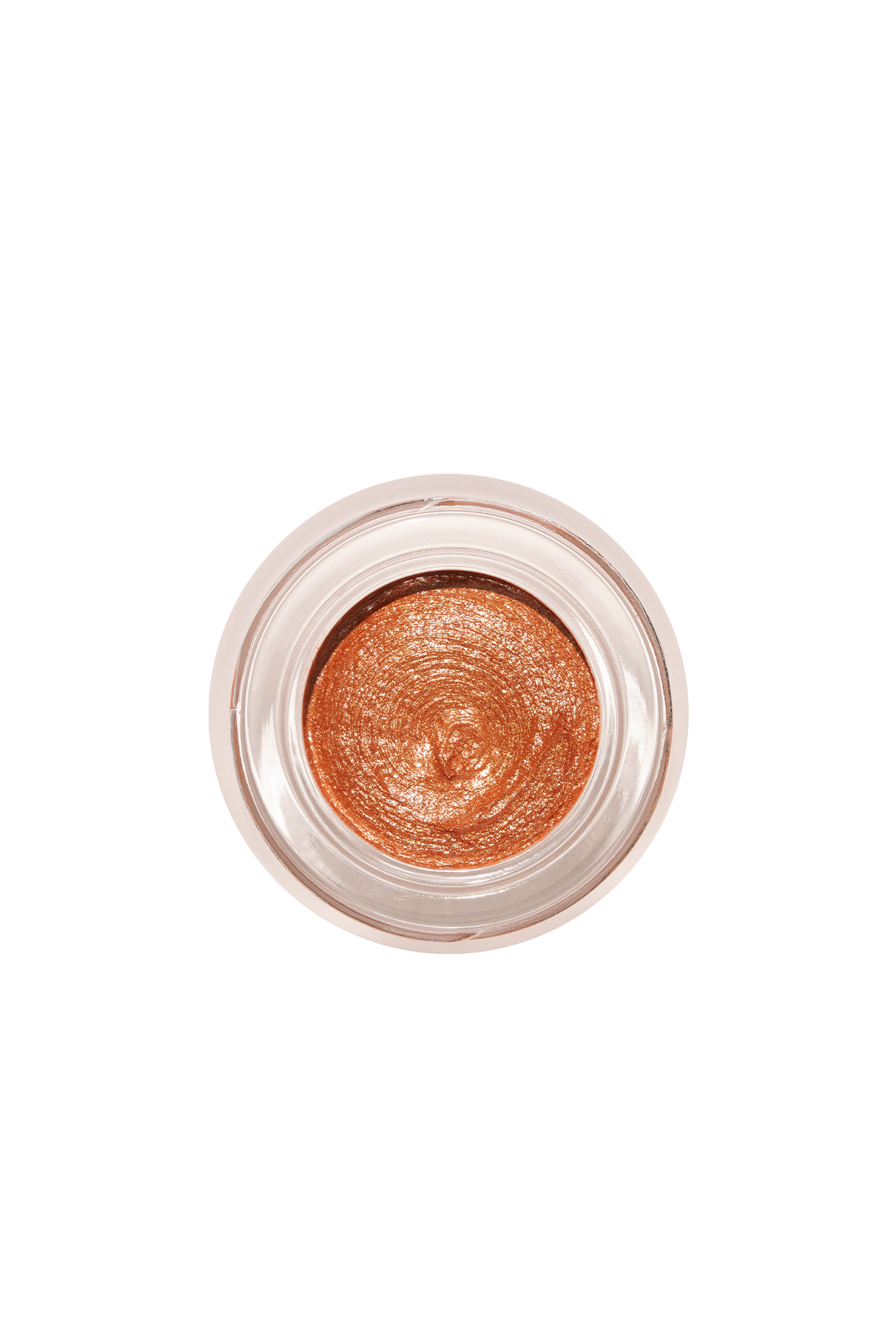 Die Velvet Cheeks no. 04 ist ein kleiner Glastiegel mit metallisch bronzenem Creme-Rouge (von oben gesehen), der ein sonnengeküsstes Finish bietet - ideal, um Ihrem Make-up-Look einen natürlichen, sonnengeküssten Schimmer zu verleihen.
