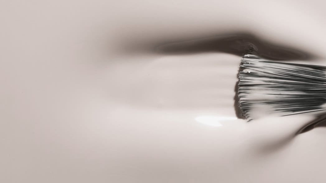Graue Textur mit Pinsel Close up