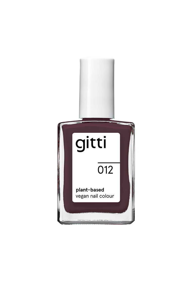 gitti no. 012, Dark Plum Nagellack, 15ml Flasche