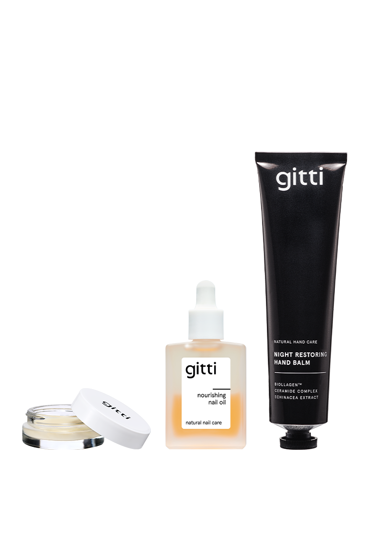 Nagellackentferner Balm, Nourishing Nail Oli, Night Restoring Hand Balm