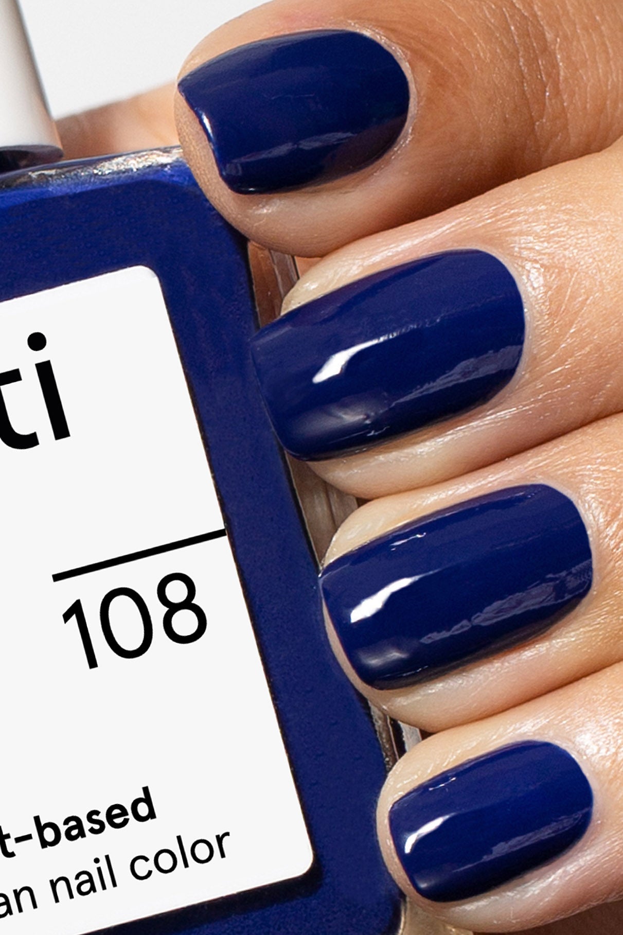gitti no.108 Mitternachtsblau, vegan, langanhaltend und pflanzenbasierte Nagelfarbe, Maniküre