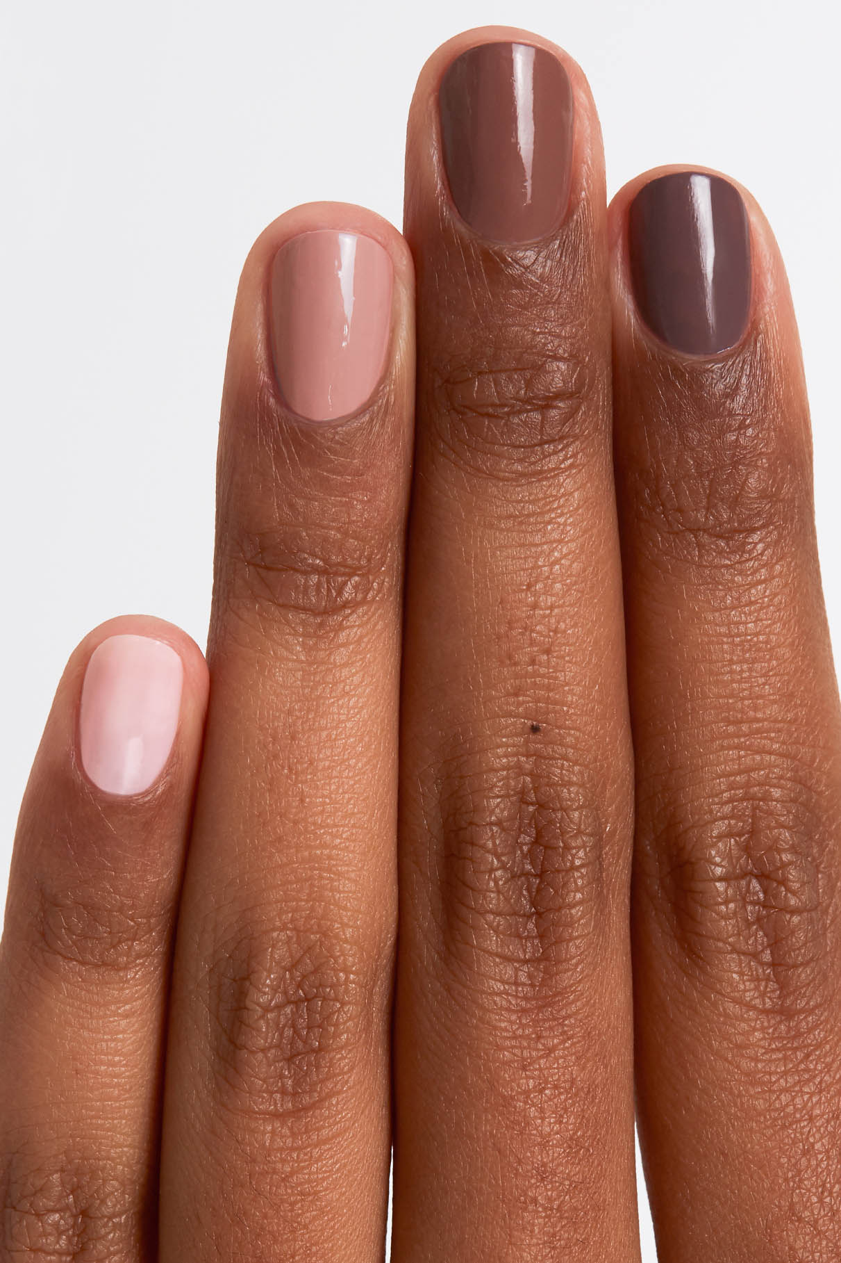 gitti no.104 Beige, gitti no.115 Sandige Koralle, gitti no.116 Helles Espresso, gitti no.117 Haselnussbraun, Maniküre, mullticolor nails